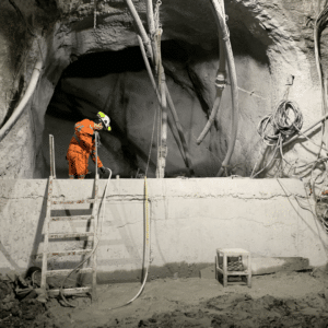 Operador en actividad minera
