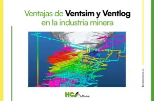 Ventsim y Ventlog son dos softwares líderes en la simulación y diseño de redes de ventilación subterránea 3D.