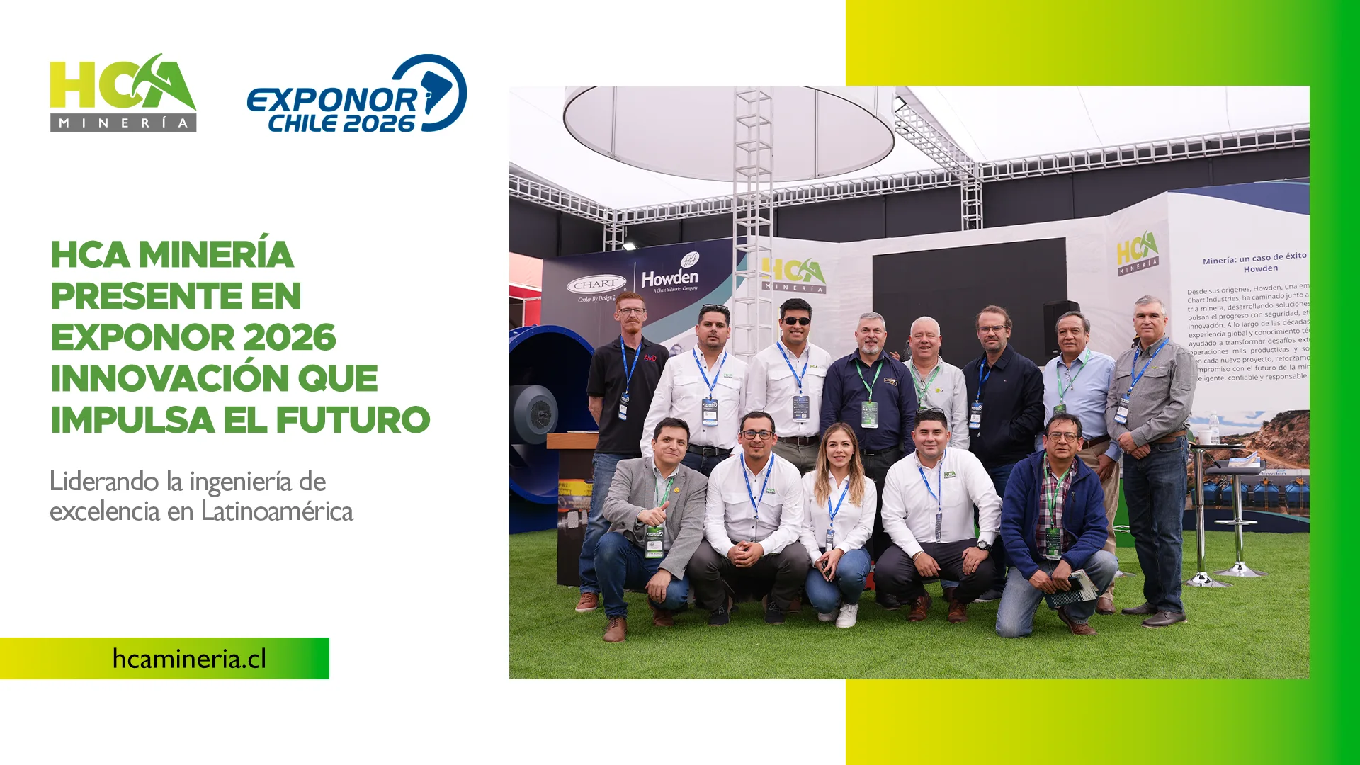 HCA Minería presente en la feria minera EXPONOR 2026.